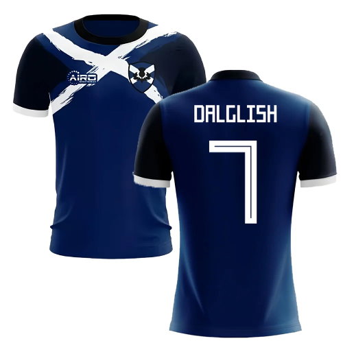 2025-2026 Scotland Flag Concept Football Shirt (Dalglish 7)