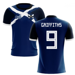2020-2021 Scotland Flag Concept Football Shirt (Griffiths 9) - Kids