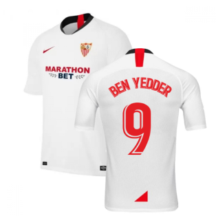 2019-2020 Sevilla Home Nike Football Shirt (BEN YEDDER 9)