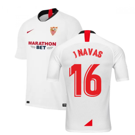 2019-2020 Sevilla Home Nike Football Shirt (J NAVAS 16)