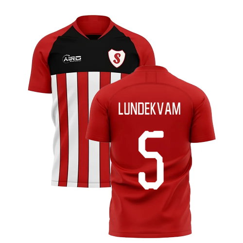 2025-2026 Southampton Home Concept Football Shirt (LUNDEKVAM 5)