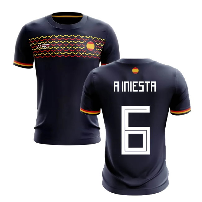 2025-2026 Spain Away Concept Football Shirt (A Iniesta 6)