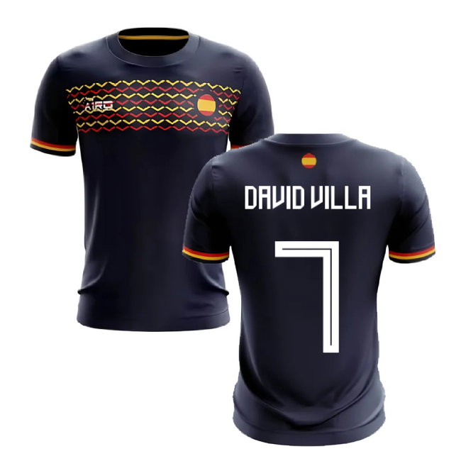 2025-2026 Spain Away Concept Football Shirt (David Villa 7)