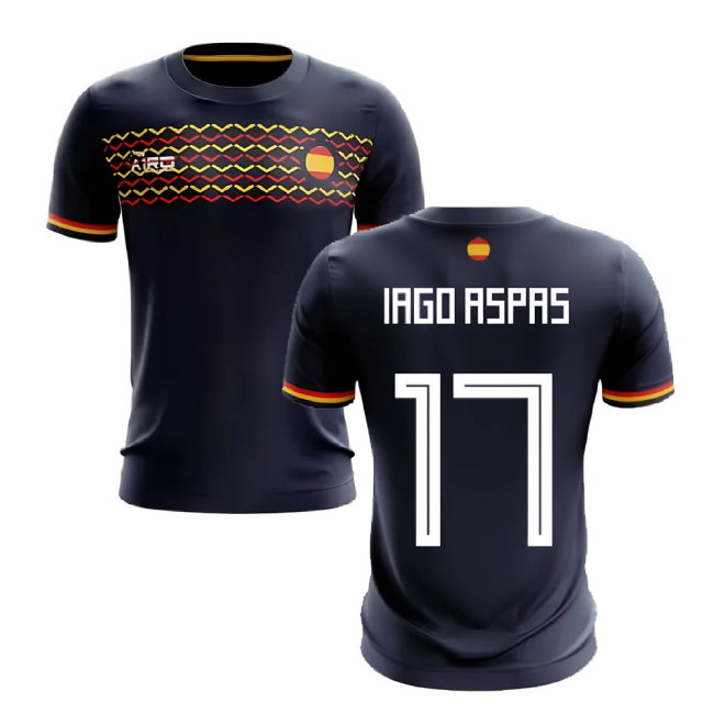 2025-2026 Spain Away Concept Football Shirt (Iago Aspas 17)