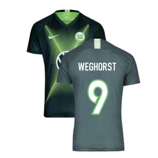 2019-2020 VFL Wolfsburg Home Nike Football Shirt (WEGHORST 9)