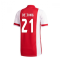 2020-2021 Ajax Adidas Home Football Shirt (DE JONG 21)