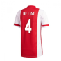 2020-2021 Ajax Adidas Home Shirt (Kids) (DE LIGT 4)