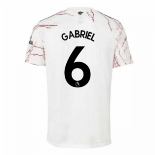 2020-2021 Arsenal Adidas Away Football Shirt (Kids) (Gabriel 6)