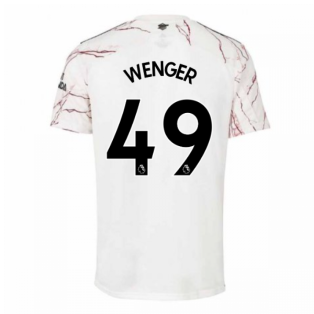 2020-2021 Arsenal Adidas Away Football Shirt (Kids) (WENGER 49)