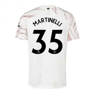2020-2021 Arsenal Adidas Away Football Shirt (MARTINELLI 35)