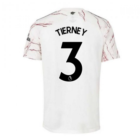 2020-2021 Arsenal Adidas Away Football Shirt (TIERNEY 3)