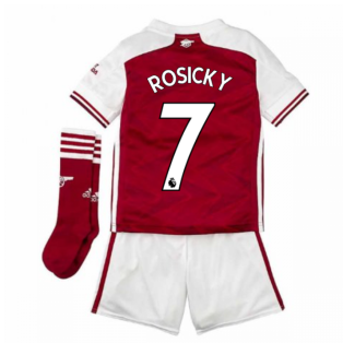 2020-2021 Arsenal Adidas Home Little Boys Mini Kit (ROSICKY 7)