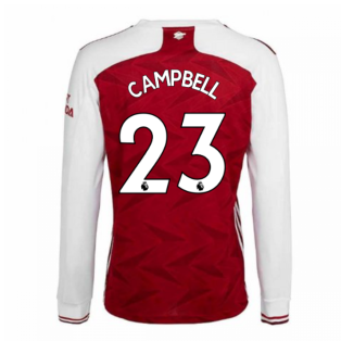 2020-2021 Arsenal Adidas Home Long Sleeve Shirt (CAMPBELL 23)