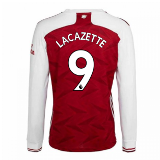 2020-2021 Arsenal Adidas Home Long Sleeve Shirt (LACAZETTE 9)