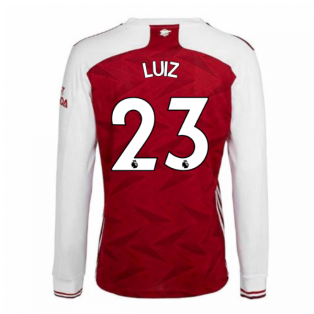 2020-2021 Arsenal Adidas Home Long Sleeve Shirt (LUIZ 23)