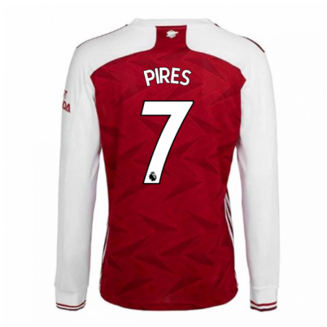 2020-2021 Arsenal Adidas Home Long Sleeve Shirt (PIRES 7)