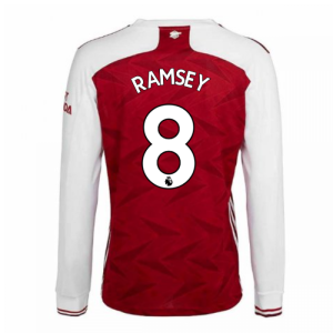 2020-2021 Arsenal Adidas Home Long Sleeve Shirt (RAMSEY 8)