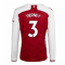 2020-2021 Arsenal Adidas Home Long Sleeve Shirt (TIERNEY 3)