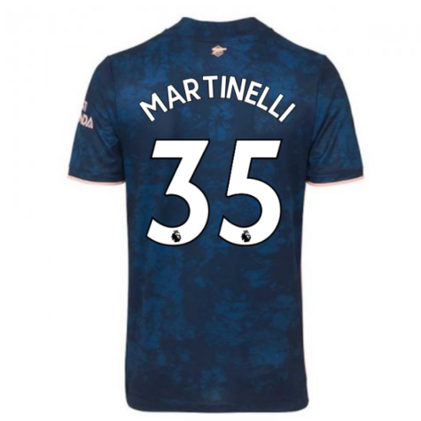 2020-2021 Arsenal Adidas Third Football Shirt (Kids) (MARTINELLI 35)
