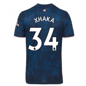 2020-2021 Arsenal Adidas Third Football Shirt (Kids) (XHAKA 34)