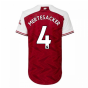 2020-2021 Arsenal Adidas Womens Home Shirt (MERTESACKER 4)
