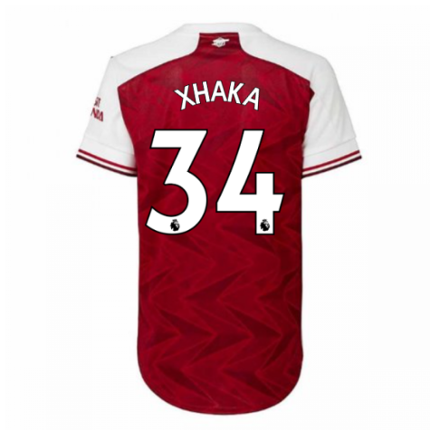 2020-2021 Arsenal Adidas Womens Home Shirt (XHAKA 34)