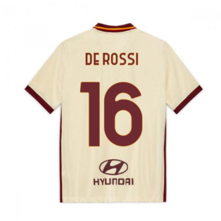 2020-2021 AS Roma Away Nike Football Shirt (Kids) (DE ROSSI 16)