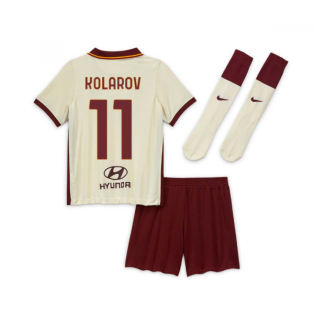 2020-2021 AS Roma Away Nike Little Boys Mini Kit (KOLAROV 11)