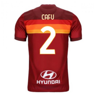 2020-2021 AS Roma Home Nike Football Shirt (CAFU 2)