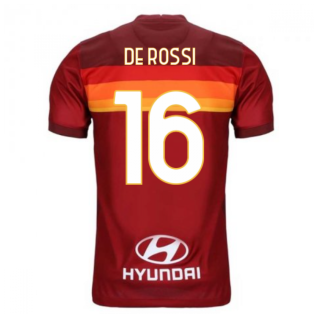 2020-2021 AS Roma Home Nike Football Shirt (DE ROSSI 16)