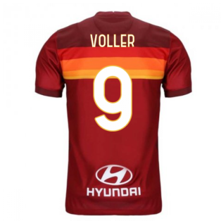 2020-2021 AS Roma Home Nike Football Shirt (Kids) (VOLLER 9)