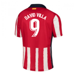 2020-2021 Atletico Madrid Home Nike Shirt (Kids) (DAVID VILLA 9)