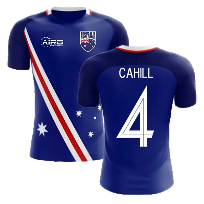 2025-2026 Australia Flag Away Concept Football Shirt (Cahill 4)