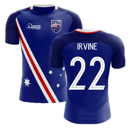 2025-2026 Australia Flag Away Concept Football Shirt (Irvine 22)