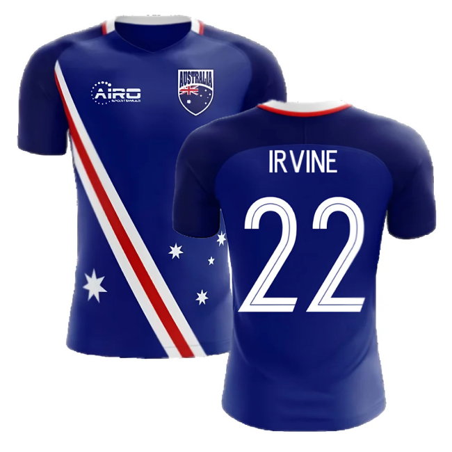 2025-2026 Australia Flag Away Concept Football Shirt (Irvine 22)