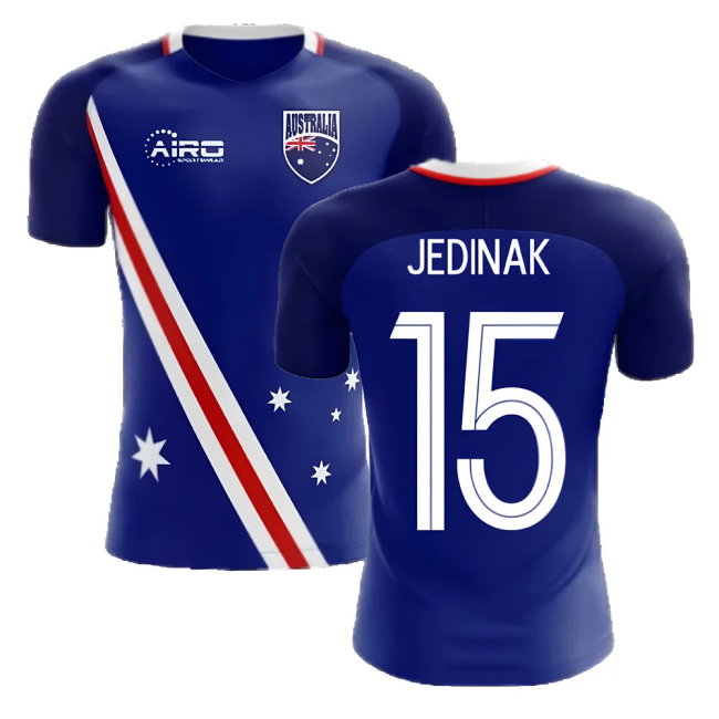 2025-2026 Australia Flag Away Concept Football Shirt (Jedinak 15)