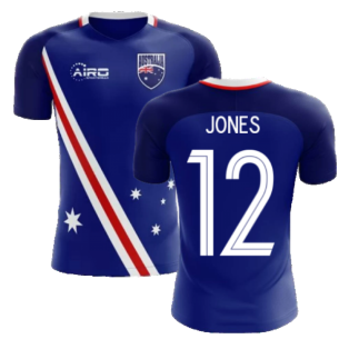 2023-2024 Australia Flag Away Concept Football Shirt (Jones 12)