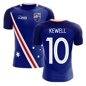 2025-2026 Australia Flag Away Concept Football Shirt (Kewell 10)