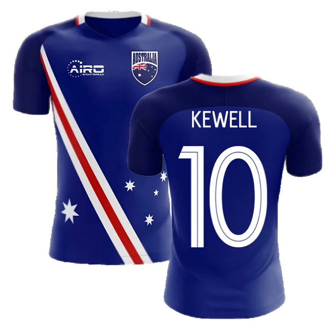 2025-2026 Australia Flag Away Concept Football Shirt (Kewell 10)