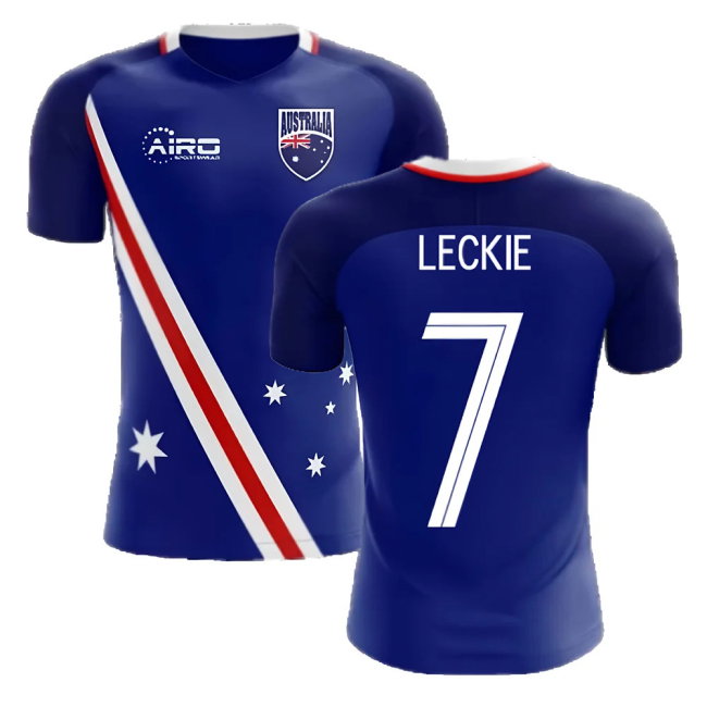 2025-2026 Australia Flag Away Concept Football Shirt (Leckie 7)