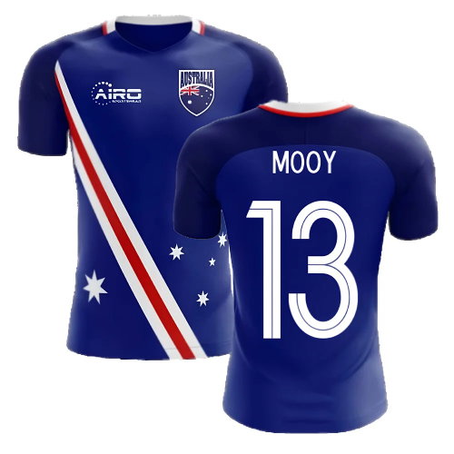 2025-2026 Australia Flag Away Concept Football Shirt (Mooy 13)