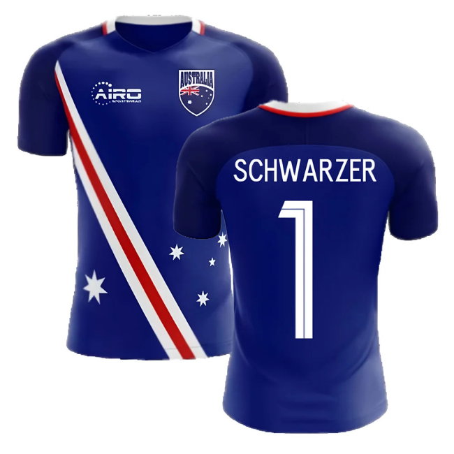 2025-2026 Australia Flag Away Concept Football Shirt (Schwarzer 1)