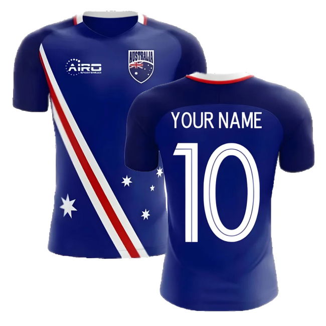 2025-2026 Australia Flag Away Concept Football Shirt (Your Name)