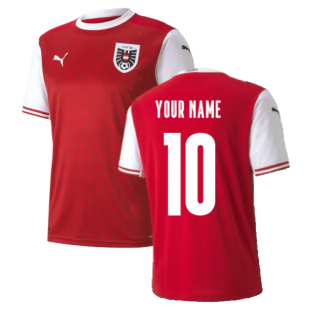 2020-2021 Austria Home Puma Football Shirt (Your Name)