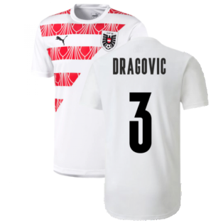 2020-2021 Austria Stadium Jersey (White) (DRAGOVIC 3)