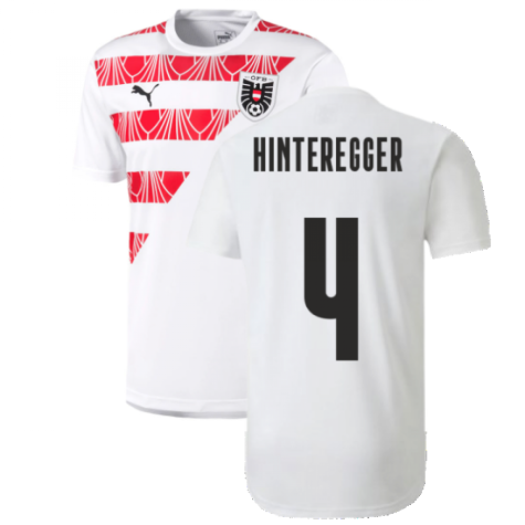 2020-2021 Austria Stadium Jersey (White) (HINTEREGGER 4)