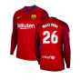 2020-2021 Barcelona Away Goalkeeper Shirt (Red) - Kids (Inaki Pena 26)