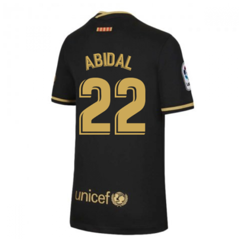 2020-2021 Barcelona Away Nike Shirt (Kids) (ABIDAL 22)