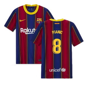 2020-2021 Barcelona Home Jersey (Kids) (PJANIC 8)