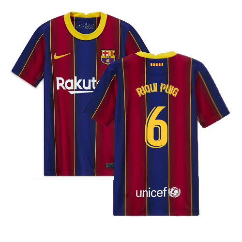 2020-2021 Barcelona Home Jersey (Kids) (RIQUI PUIG 6)
